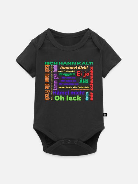 Saarland - Baby Premium Kurzarmbody - Schwarz
