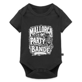 Mallorca Party Bande - Baby Premium Kurzarmbody - Schwarz - Vorne