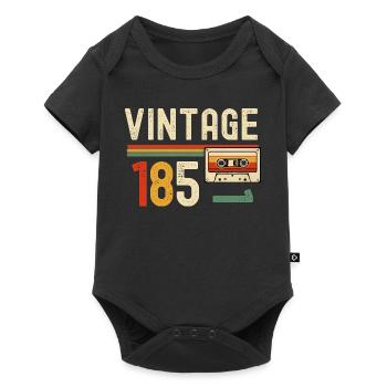 Vintage 85 Cassette rétro - Body à manches courtes Premium Bébé - noir - Devant