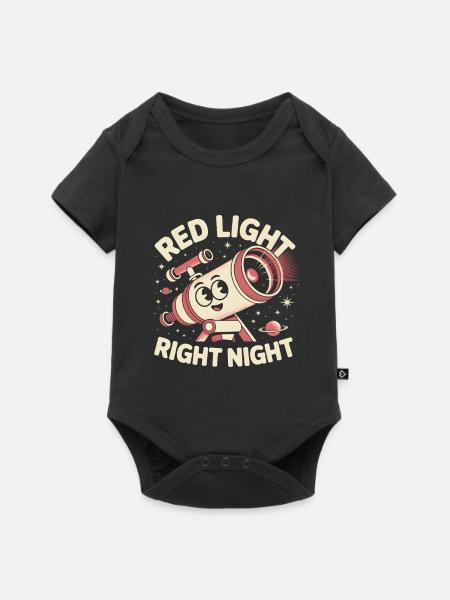 Rotlicht klare Nacht | Astronomie - Baby Premium Kurzarmbody - Schwarz