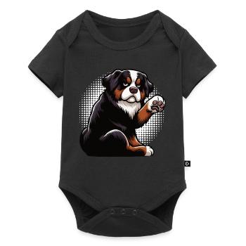 Bernese Mountain Dog, Mountain Dogs, Mountain Owners - Baby Premium short-sleeve bodysuit - black - Front