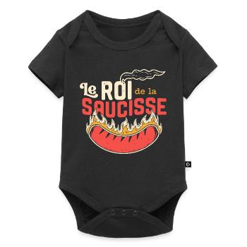 Le Roi de la Saucisse - Body à manches courtes Premium Bébé - noir - Devant