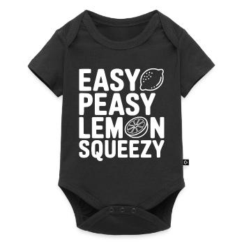 Easy Peasy Lemon Squeezy - Baby Premium short-sleeve bodysuit - black - Front
