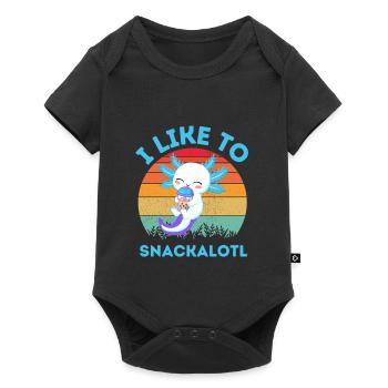 Kawaii Snackheld Bubble Tea - Baby Premium short-sleeve bodysuit - black - Front