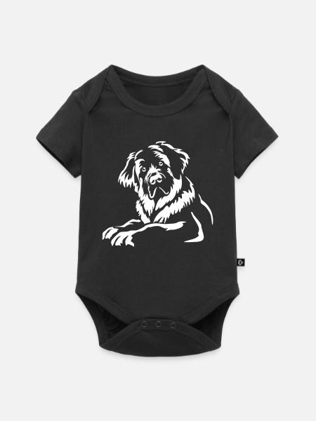 Leonberger "Black Edition" - Baby Premium Kurzarmbody - Schwarz