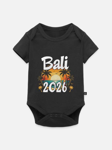 Bali 2026 - Baby Premium Kurzarmbody - Schwarz