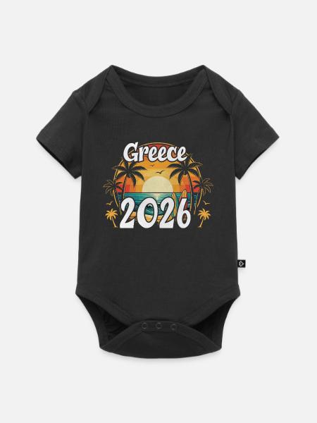 Ibiza 2026 - Baby Premium Kurzarmbody - Schwarz