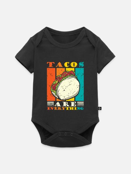 tacos are everything - Baby Premium Kurzarmbody - Schwarz