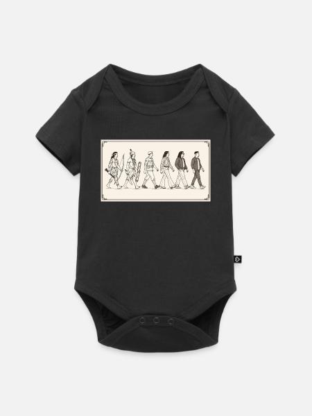 Molukkische Entwicklung durch s2soon - Baby Premium Kurzarmbody - Schwarz