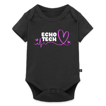 Cardiography Cardiogram - Baby Premium short-sleeve bodysuit - black - Front
