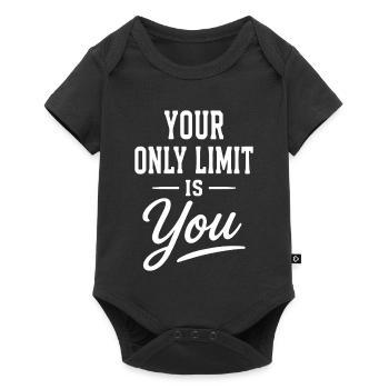 Ta seule limite, c’est ta typographie qui dit - Body à manches courtes Premium Bébé - noir - Devant