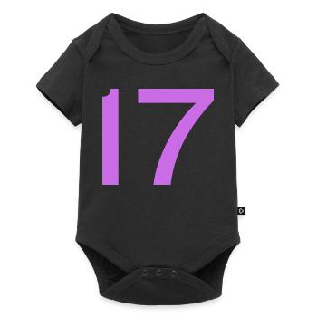 17 - Baby Premium Kurzarmbody - Schwarz - Vorne