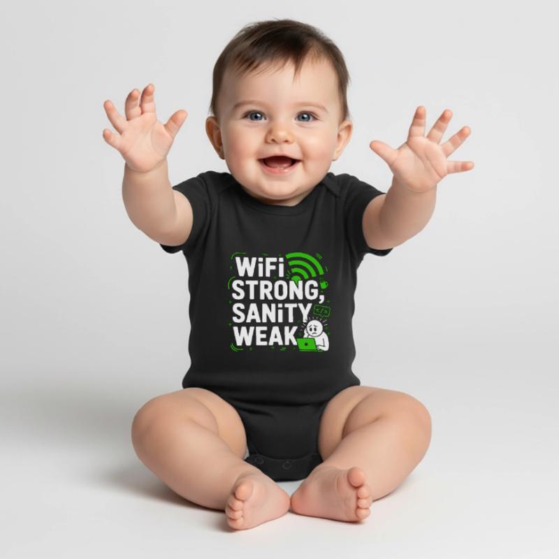 Remote Developer WiFi Strong Software Engineering Baby Premium short-sleeve bodysuit