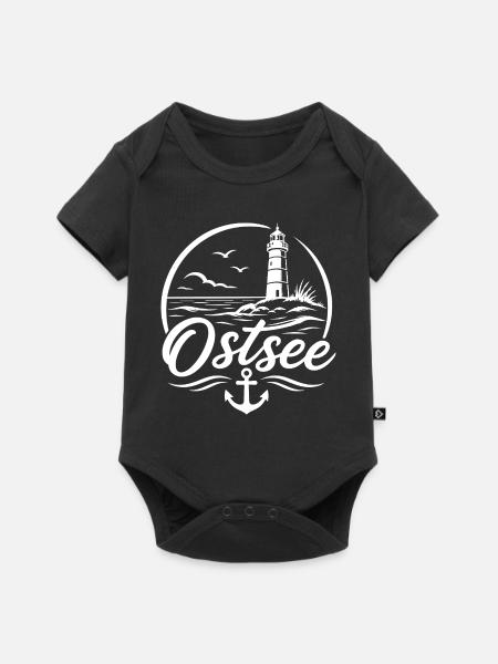 Ostsee - Baby Premium Kurzarmbody - Schwarz