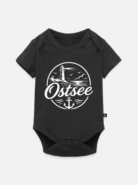 Ostsee - Baby Premium Kurzarmbody - Schwarz