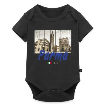 Parma Emilia-Romagna in Italien Vintage Souvenir - Baby Premium Kurzarmbody - Schwarz - Vorne
