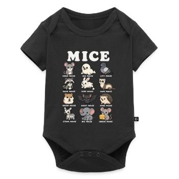 Mice Funny Animal Classification Chart Humor - Baby Premium short-sleeve bodysuit - black - Front