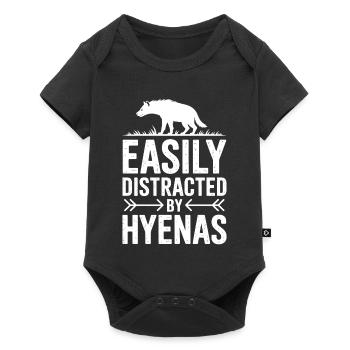 Paroles de la hyène Cadeau drôle de hyène - Body à manches courtes Premium Bébé - noir - Devant