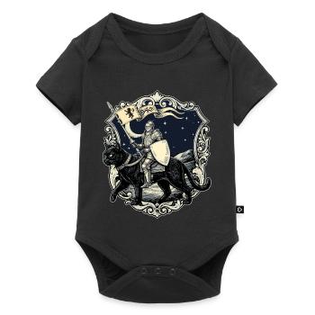 Renaissance du Chevalier Médiéval Chat de la Foire Rénaisque - Body à manches courtes Premium Bébé - noir - Devant