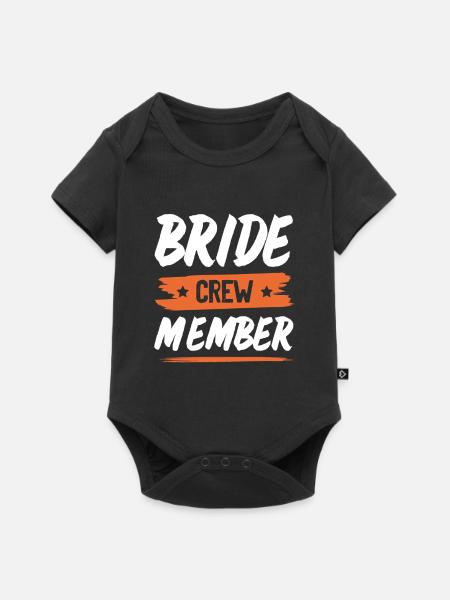 Bride Crew - Baby Premium Kurzarmbody - Schwarz