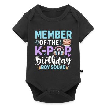 Member Of The K-Pop Birthday Boy Crew - Baby Premium short-sleeve bodysuit - black - Front