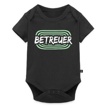 Betreuer Logo Schriftzug - Baby Premium Kurzarmbody - Schwarz - Vorne