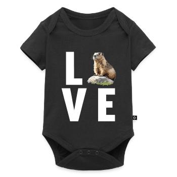 Marmottes Marmotte - Body à manches courtes Premium Bébé - noir - Devant