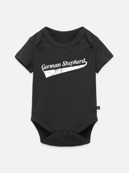 German Shepherd - Baby Premium Kurzarmbody - Schwarz
