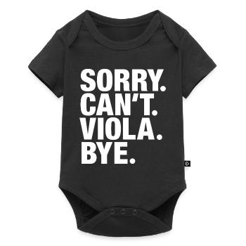 Désolé. Je ne peux pas. Viola. Au revoir. Altiste - Body à manches courtes Premium Bébé - noir - Devant