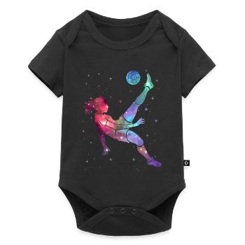 Soccer Soccer Player Space Ladies Soccer Player - Baby Premium short-sleeve bodysuit - black - Front
