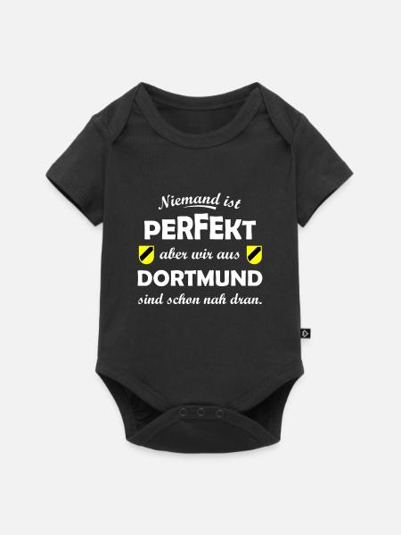 Dortmund Spruchshirt - Baby Premium Kurzarmbody - Schwarz