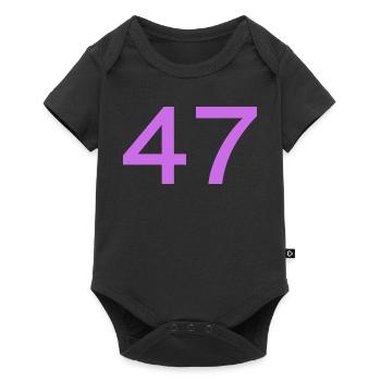 47 - Baby Premium short-sleeve bodysuit - black - Front