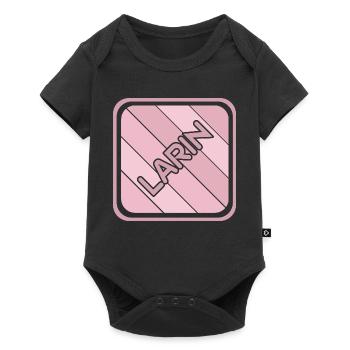 Larin als Tochter - Baby Premium Kurzarmbody - Schwarz - Vorne