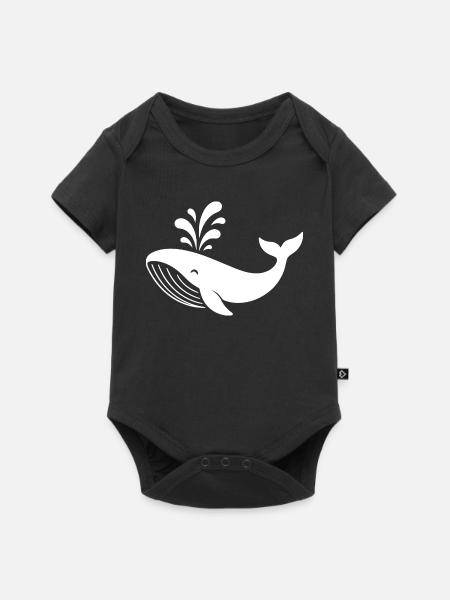 Wal - Baby Premium Kurzarmbody - Schwarz