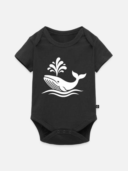 Wal - Baby Premium Kurzarmbody - Schwarz