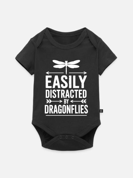 Libellen Sprüche Libellen Lustig Libellen Geschenk - Baby Premium Kurzarmbody - Schwarz