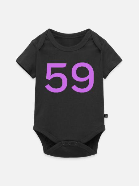 59 - Baby Premium Kurzarmbody - Schwarz