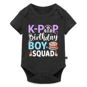 K-Pop Birthday Boy Squad - Baby Premium short-sleeve bodysuit - black - Front