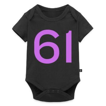 61 - Baby Premium short-sleeve bodysuit - black - Front