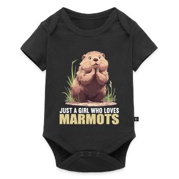 Marmottes Marmotte - Body à manches courtes Premium Bébé - noir - Devant