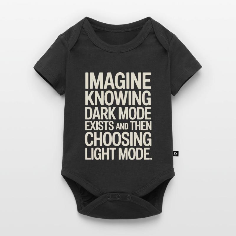 Le mode sombre existe Programmeur IT Nerd Coder Office Body à manches courtes Premium Bébé
