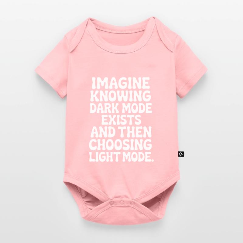 Dark Mode Exists Programmer IT Nerd Coder Office Baby Premium short-sleeve bodysuit