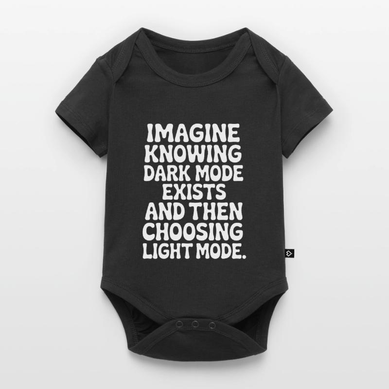 Dark Mode Exists Programmer IT Nerd Coder Office Baby Premium short-sleeve bodysuit