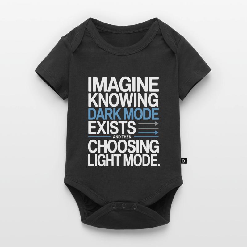 Dark Mode Exists Programmer IT Nerd Coder Office Baby Premium short-sleeve bodysuit