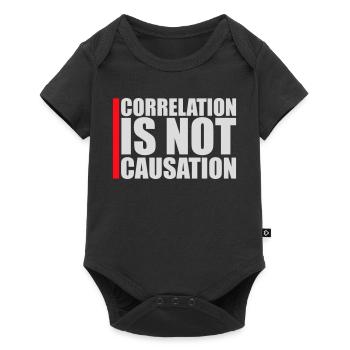 Correlation Is Not Causation Nerd Science - Baby Premium short-sleeve bodysuit - black - Front