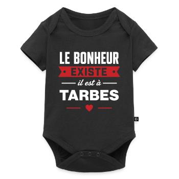 Bonheur Existe Tarbes - Body à manches courtes Premium Bébé - noir - Devant