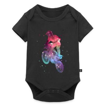 Motocross Dirt Bike Dirt Bike Space Kids - Baby Premium short-sleeve bodysuit - black - Front