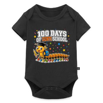 Centipede 100 jours d’école Cent jambes - Body à manches courtes Premium Bébé - noir - Devant
