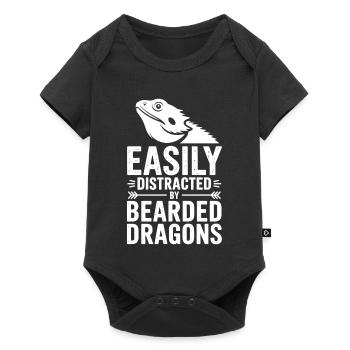 Bearded Dragon Sayings Funny Bearded Dragon Gift - Baby Premium short-sleeve bodysuit - black - Front