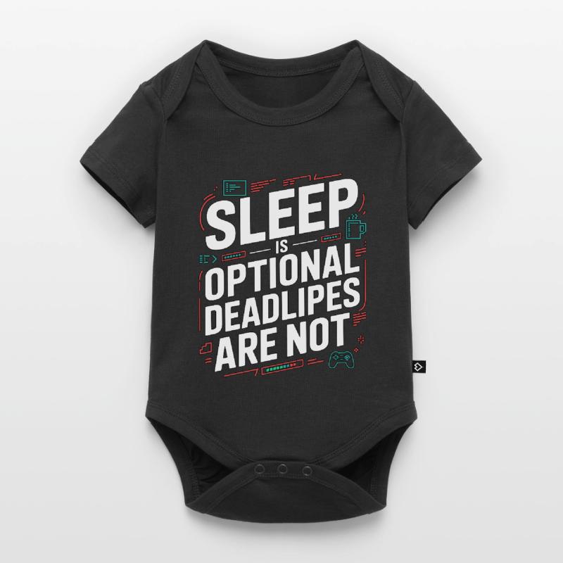Game Developer Sleep Is Optional Game Programmer Baby Premium Kurzarmbody